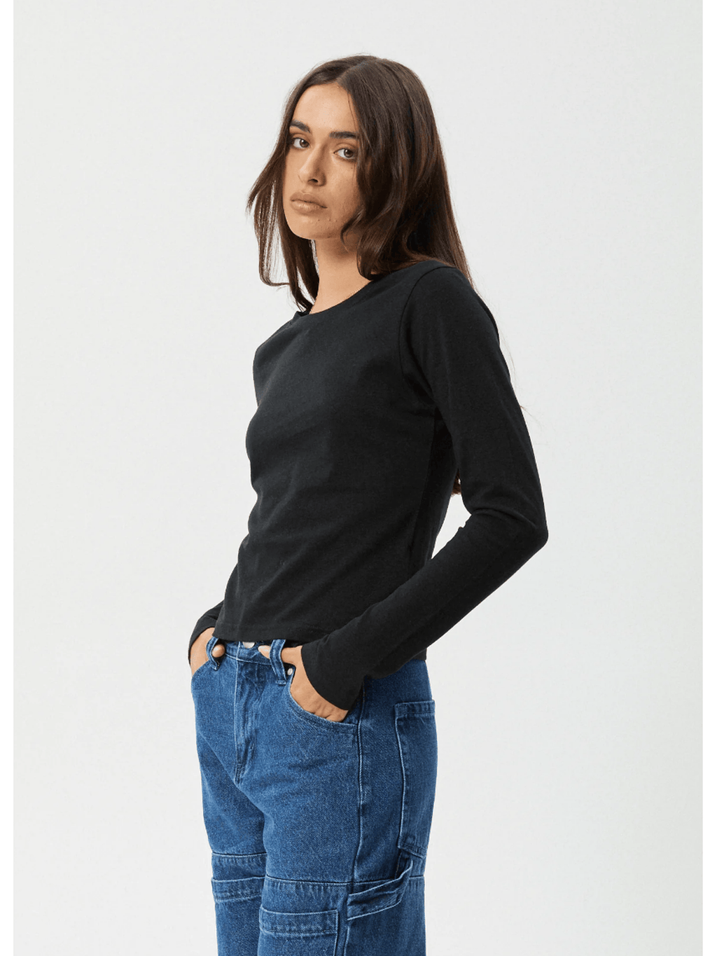 Afends - Elevate Hemp Long Sleeve Tee - Black - Velocity 21