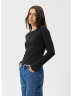 Afends - Elevate Hemp Long Sleeve Tee - Black - Velocity 21