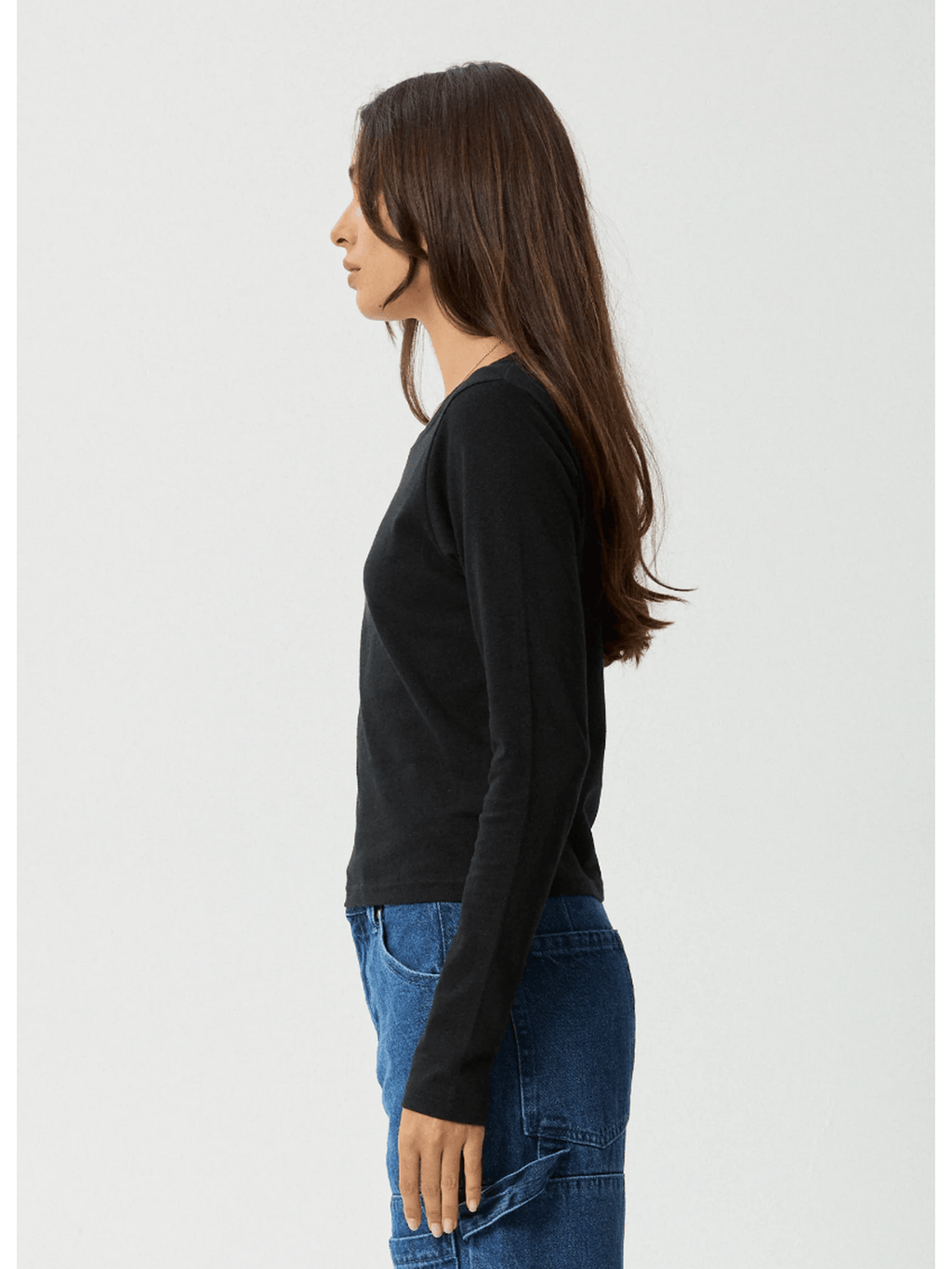 Afends - Elevate Hemp Long Sleeve Tee - Black - Velocity 21