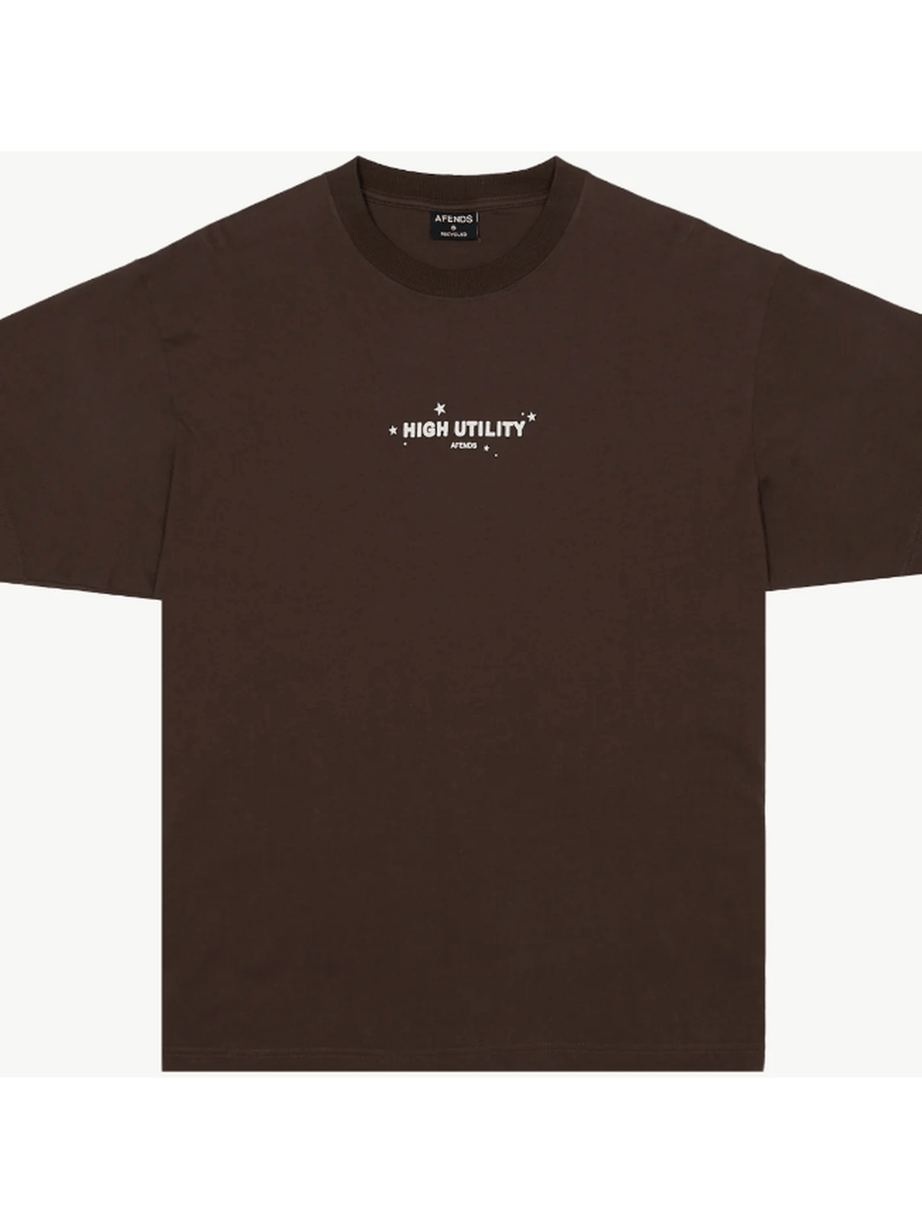 Afends - High Utility Recycled Boxy Fit Tee - Coffee - Velocity 21
