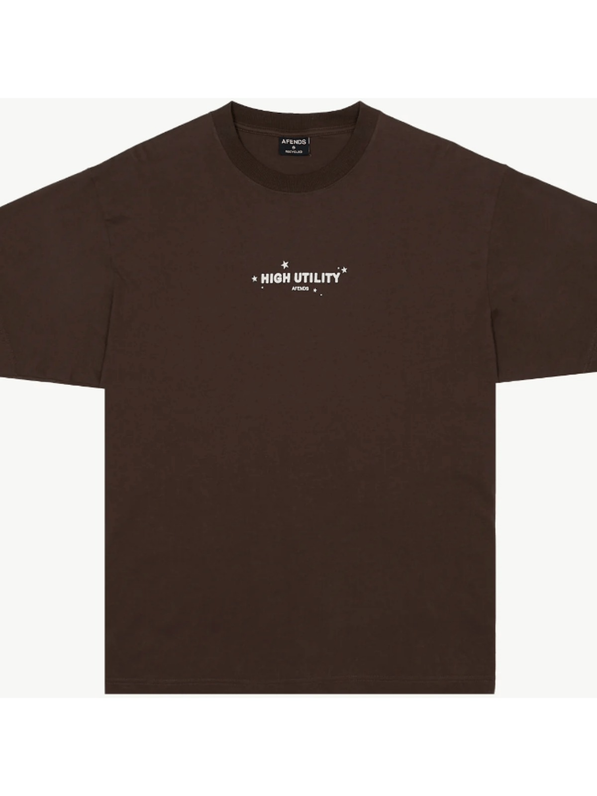 Afends - High Utility Recycled Boxy Fit Tee - Coffee - Velocity 21