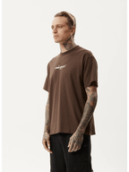Afends - High Utility Recycled Boxy Fit Tee - Coffee - Velocity 21