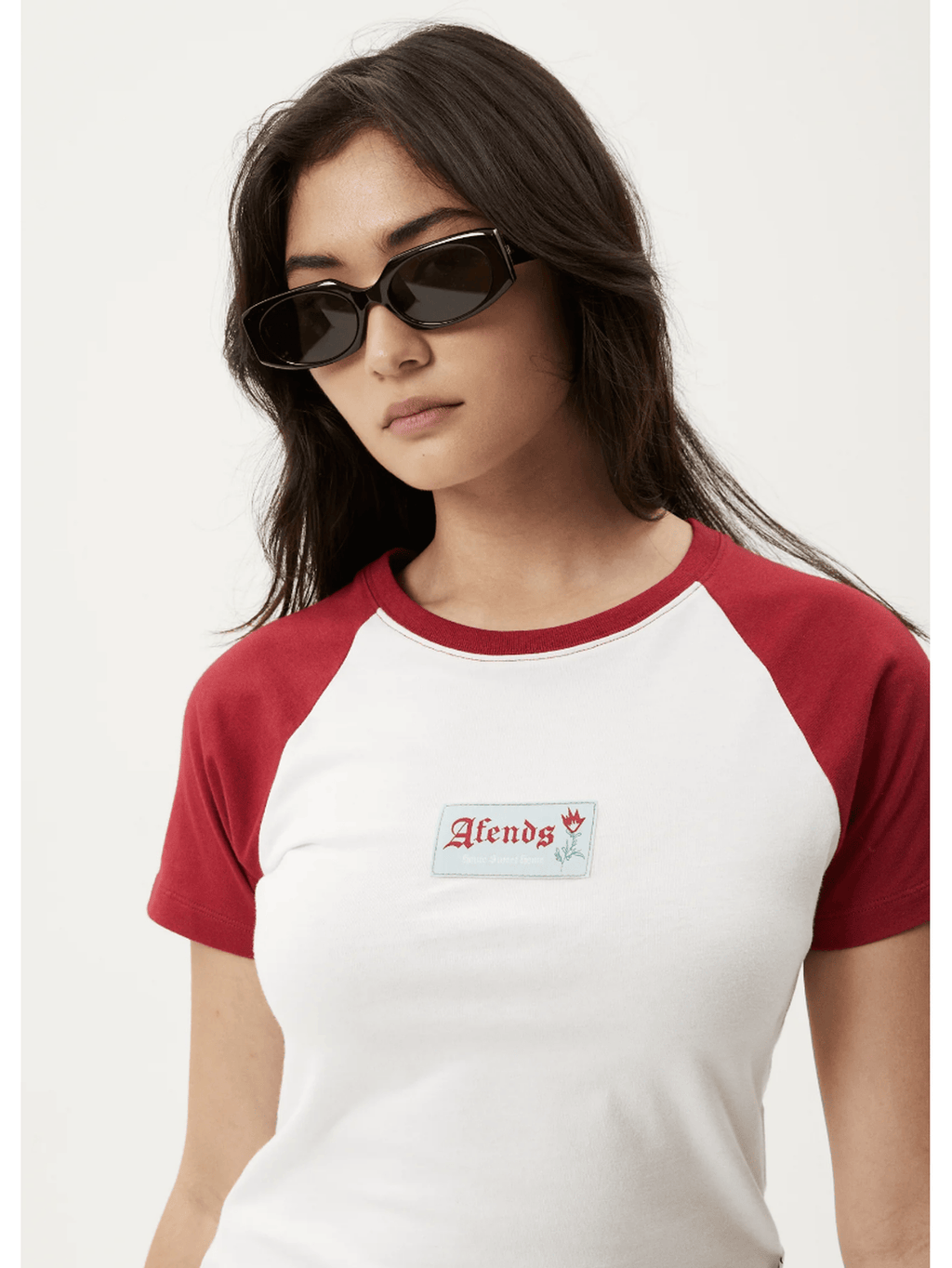 Afends - Homely Raglan Recycled Baby Tee - Velocity 21