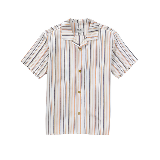 Rhythm - Vacation Stripe SS Shirt - Natural - Velocity 21