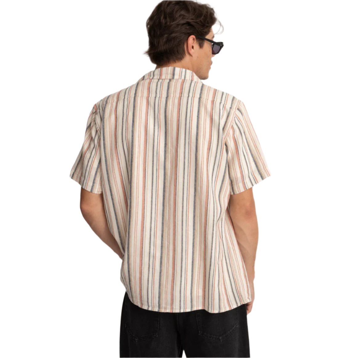 Rhythm - Vacation Stripe SS Shirt - Natural - Velocity 21