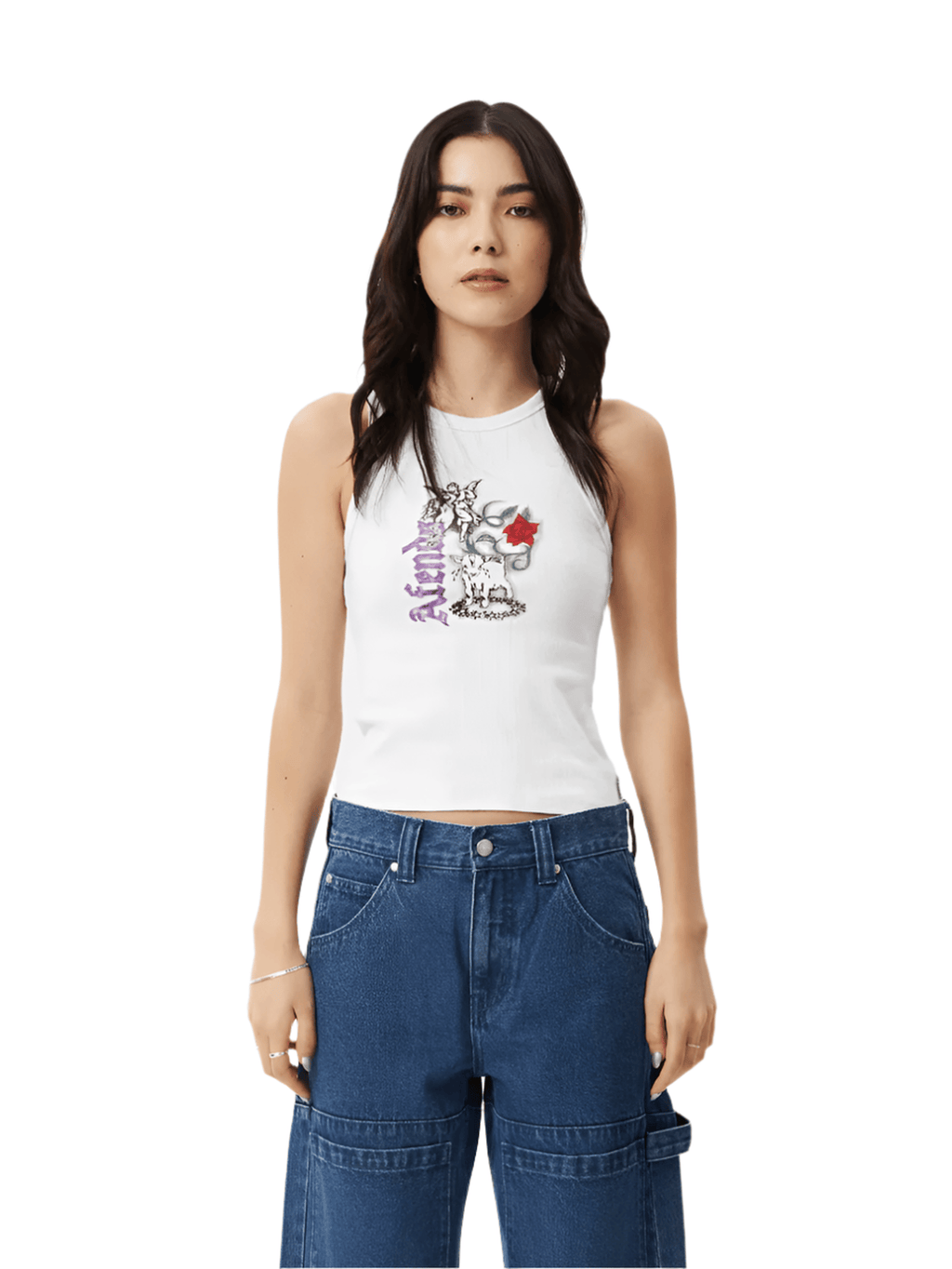 Afends - Nirvana Recycled Rib Singlet - Velocity 21