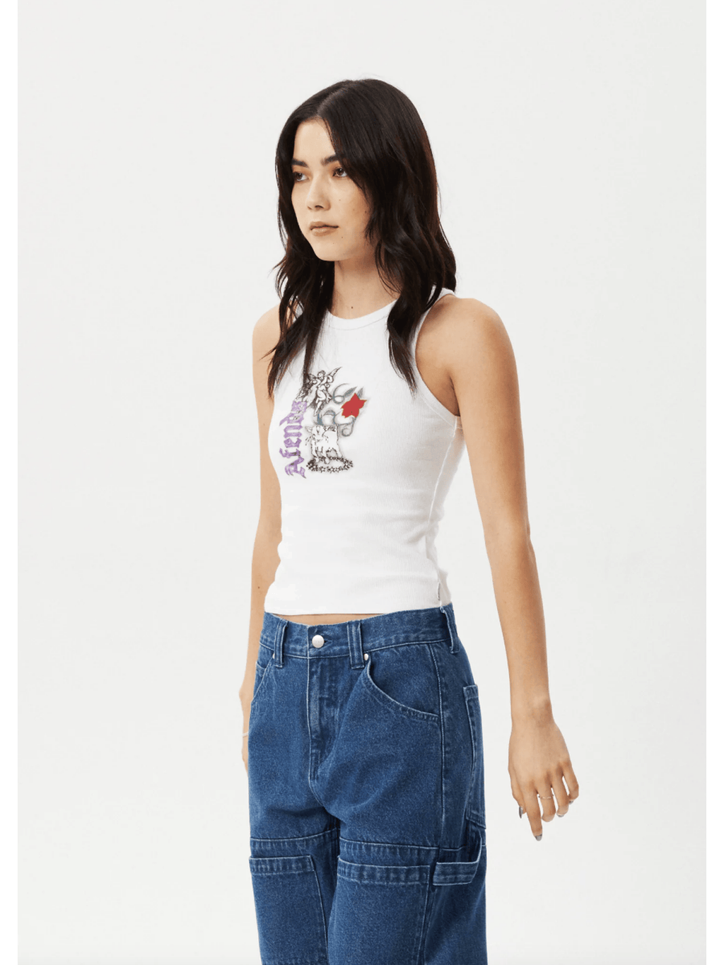 Afends - Nirvana Recycled Rib Singlet - Velocity 21