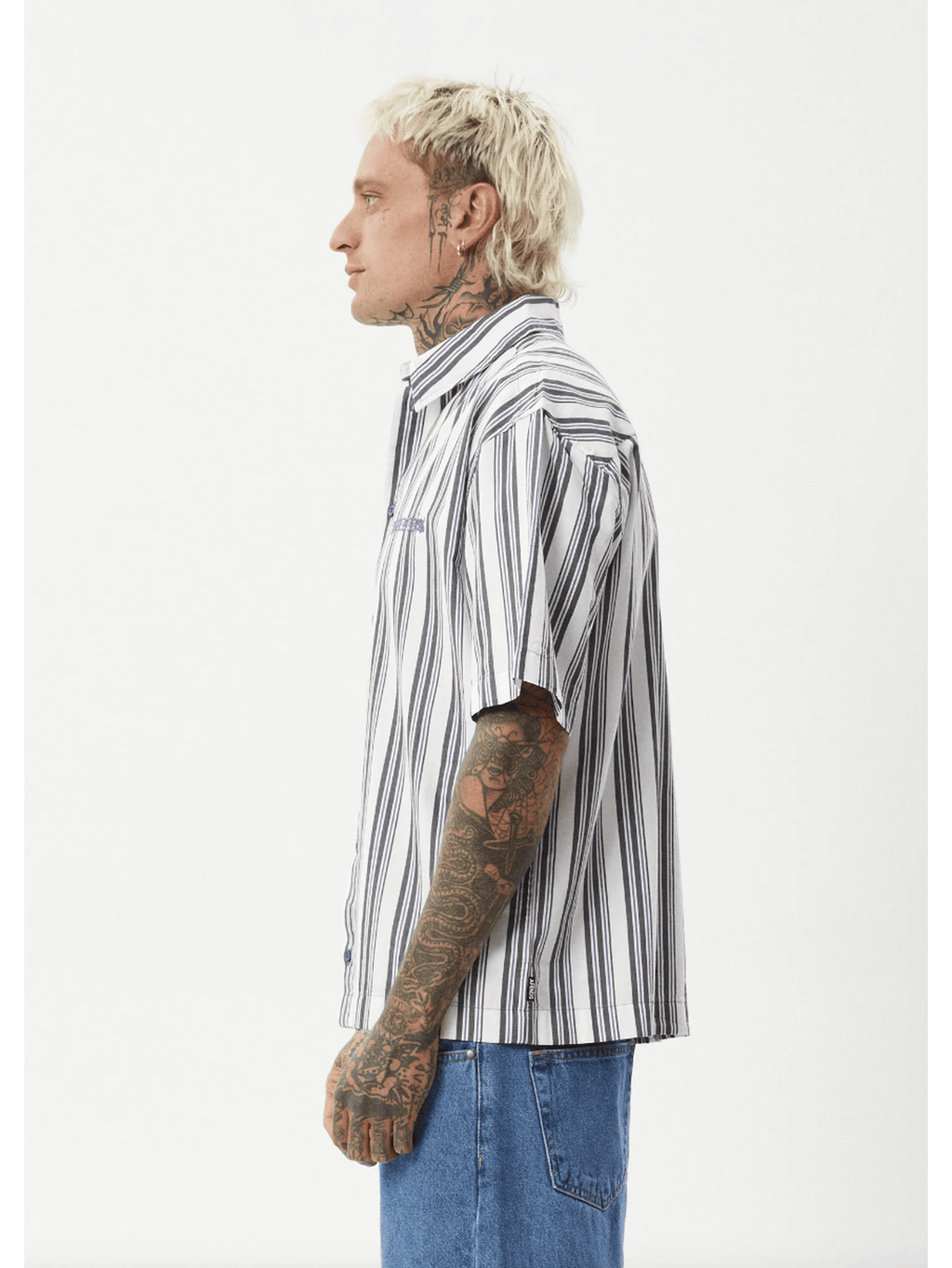 Afends - Lined Up Organic SS Shirt - Velocity 21