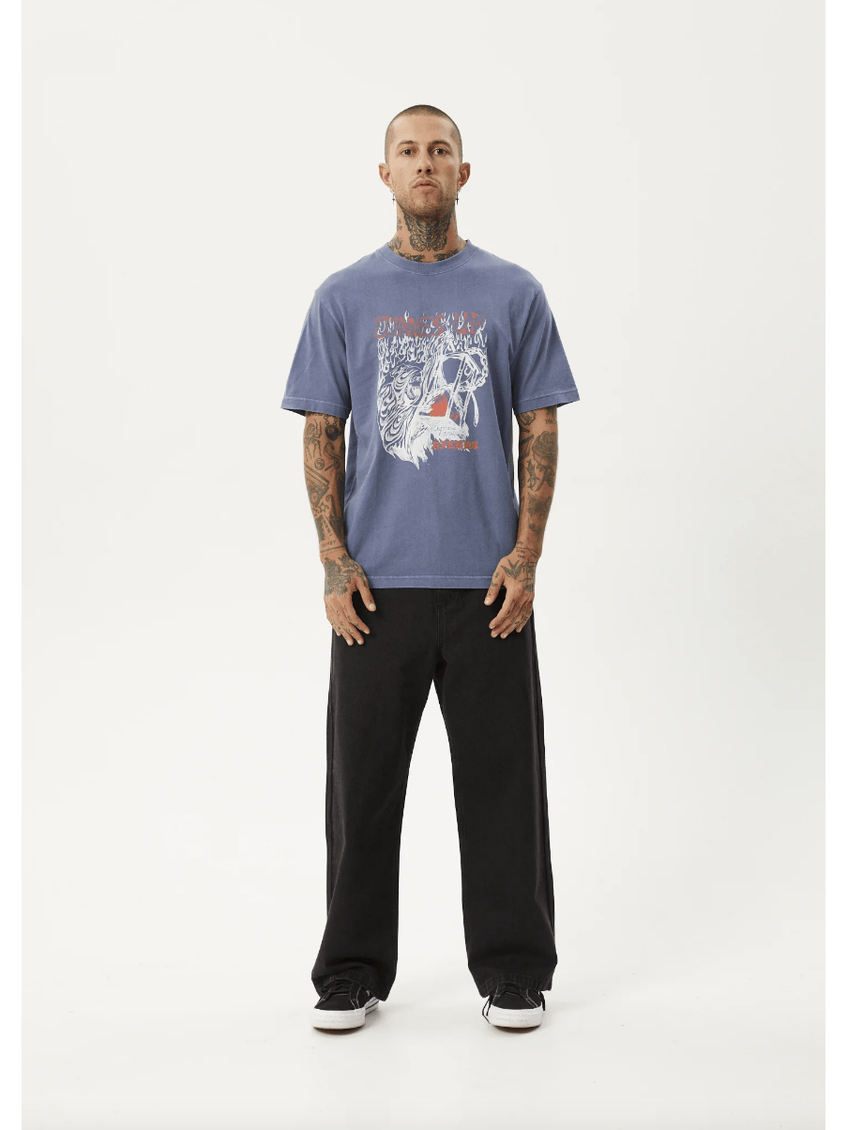 Afends - Times Up Recycled Retro Fit Tee - Velocity 21