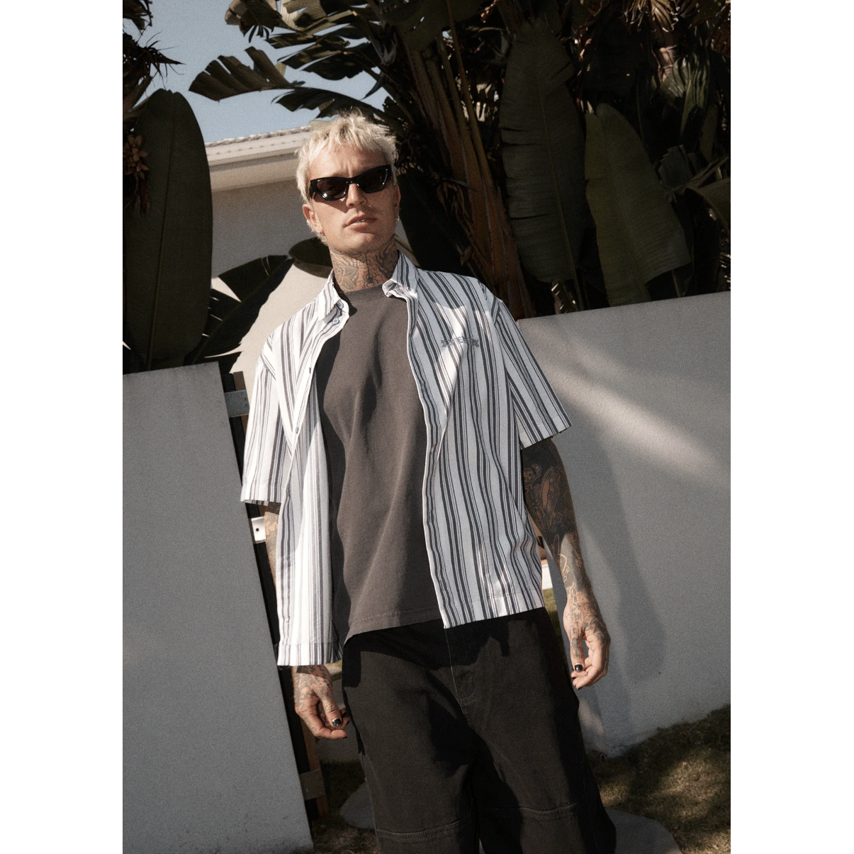 Afends - Lined Up Organic SS Shirt - Velocity 21