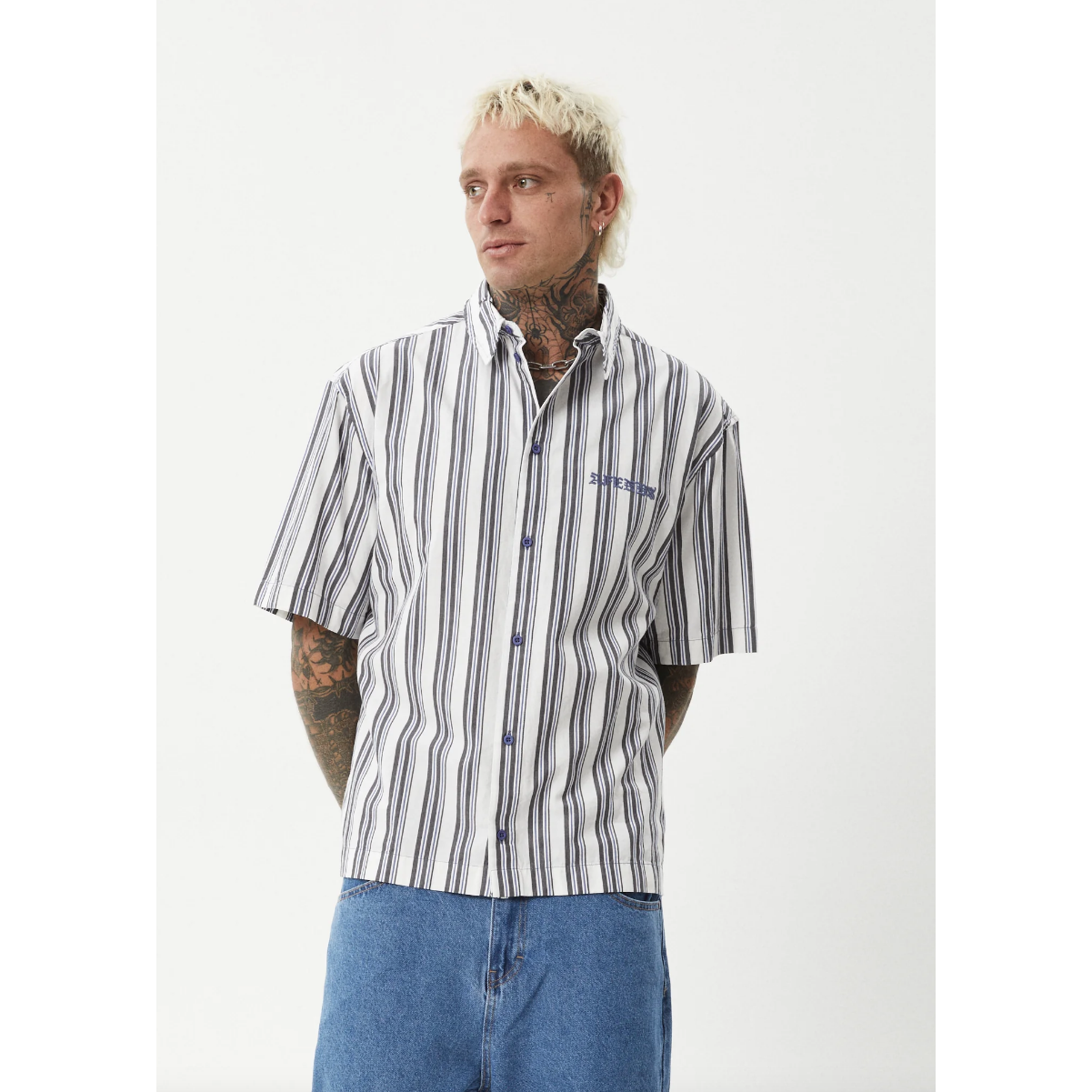 Afends - Lined Up Organic SS Shirt - Velocity 21