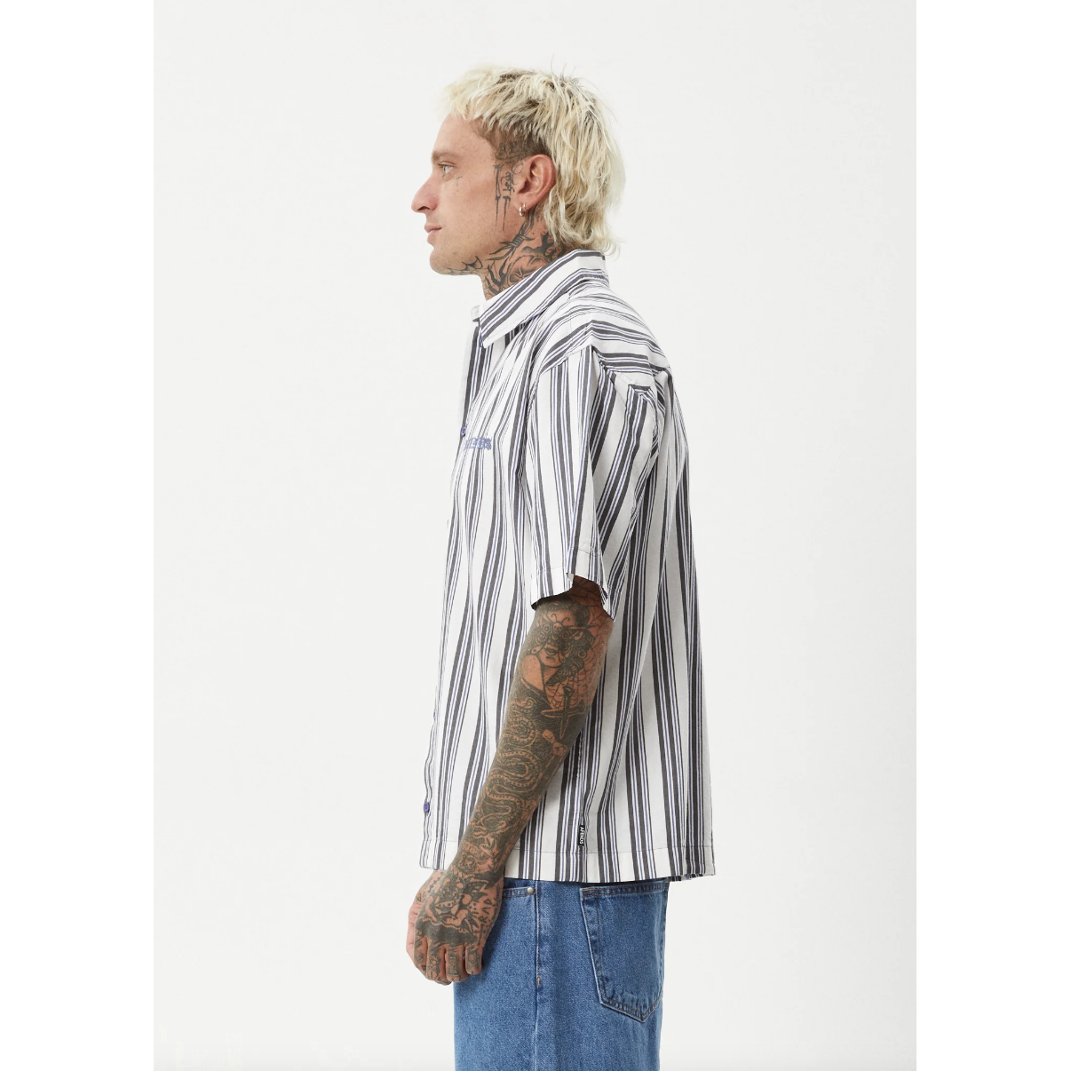 Afends - Lined Up Organic SS Shirt - Velocity 21