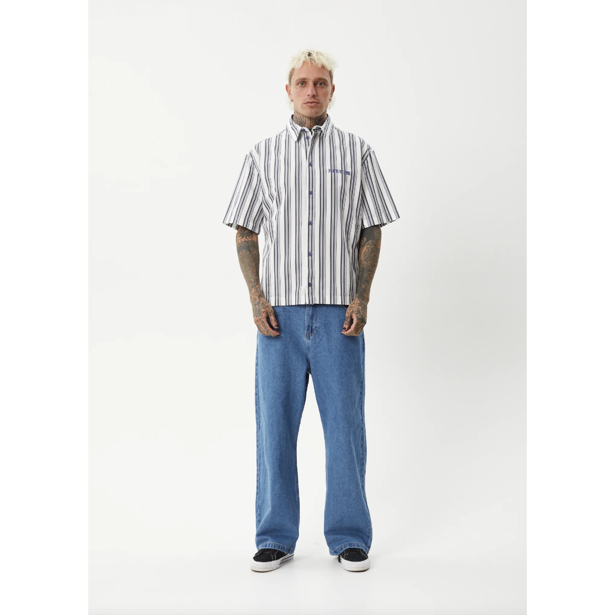 Afends - Lined Up Organic SS Shirt - Velocity 21
