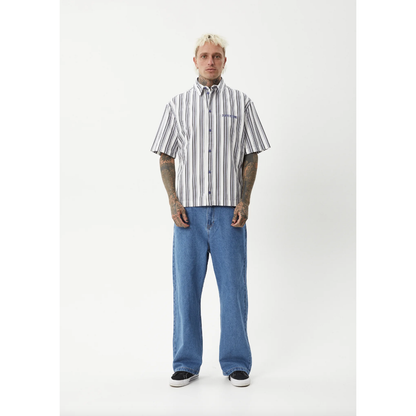 Afends - Lined Up Organic SS Shirt - Velocity 21