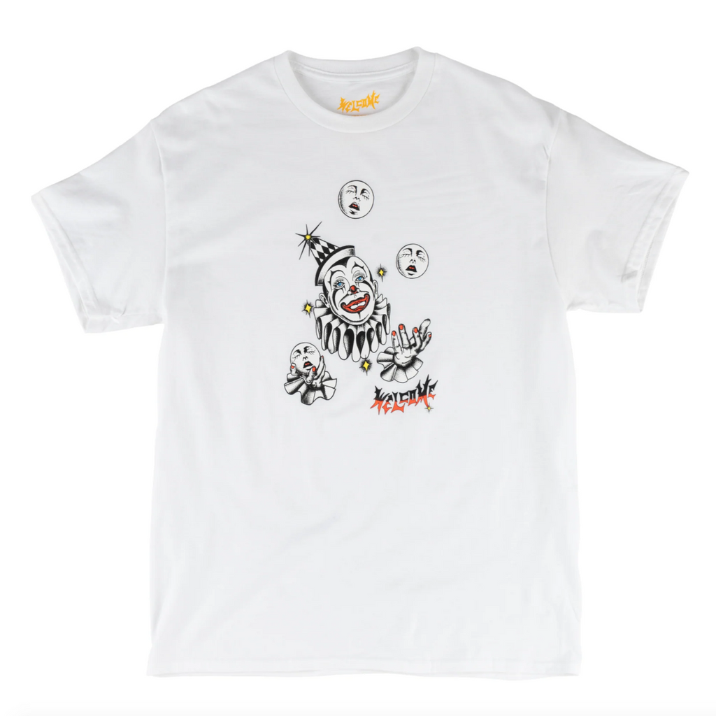Welcome Skateboards - Juggler Tee - White - Velocity 21