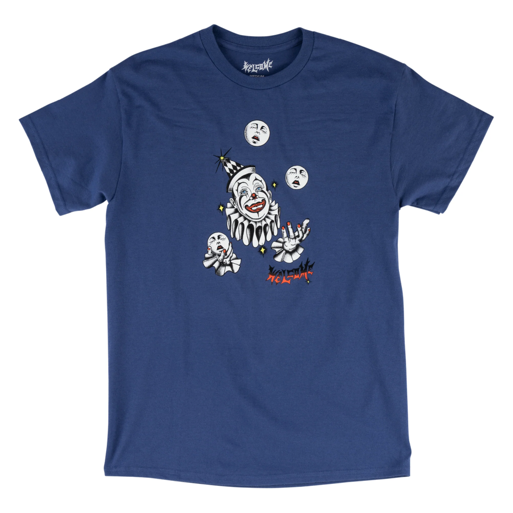 Welcome Skateboards - Juggler Tee - Navy - Velocity 21
