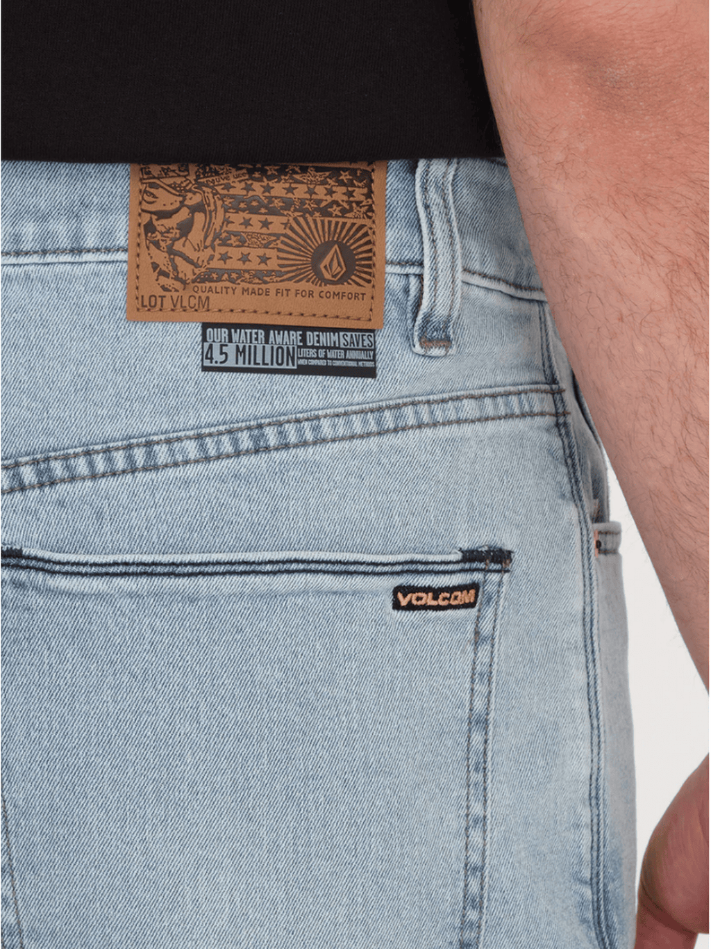 Volcom - Billow Denim Short - Desert Dirt Indigo - Velocity 21