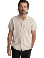 Rhythm - Classic Linen SS Shirt - Sand - Velocity 21