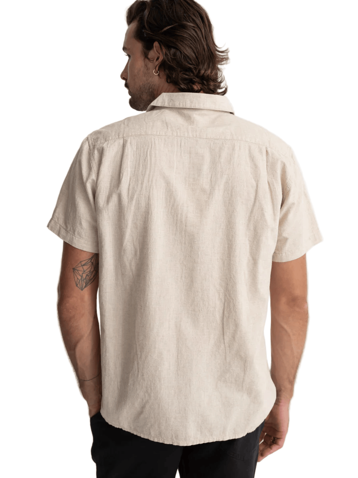 Rhythm - Classic Linen SS Shirt - Sand - Velocity 21