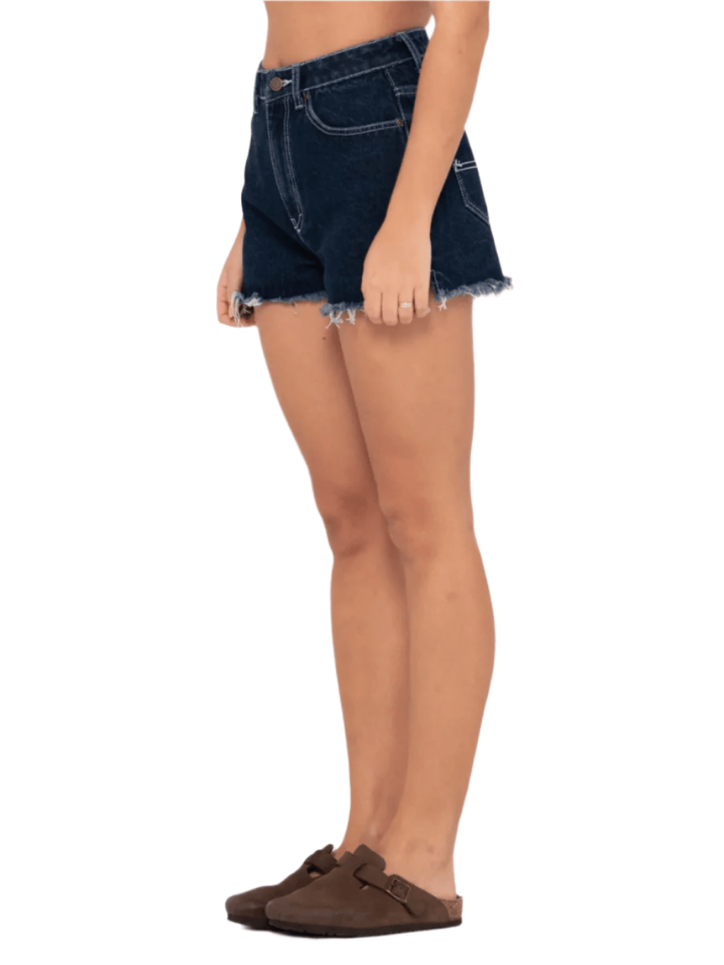 Rusty - Penny Kick Flare Denim Short - Deep Blue - Velocity 21