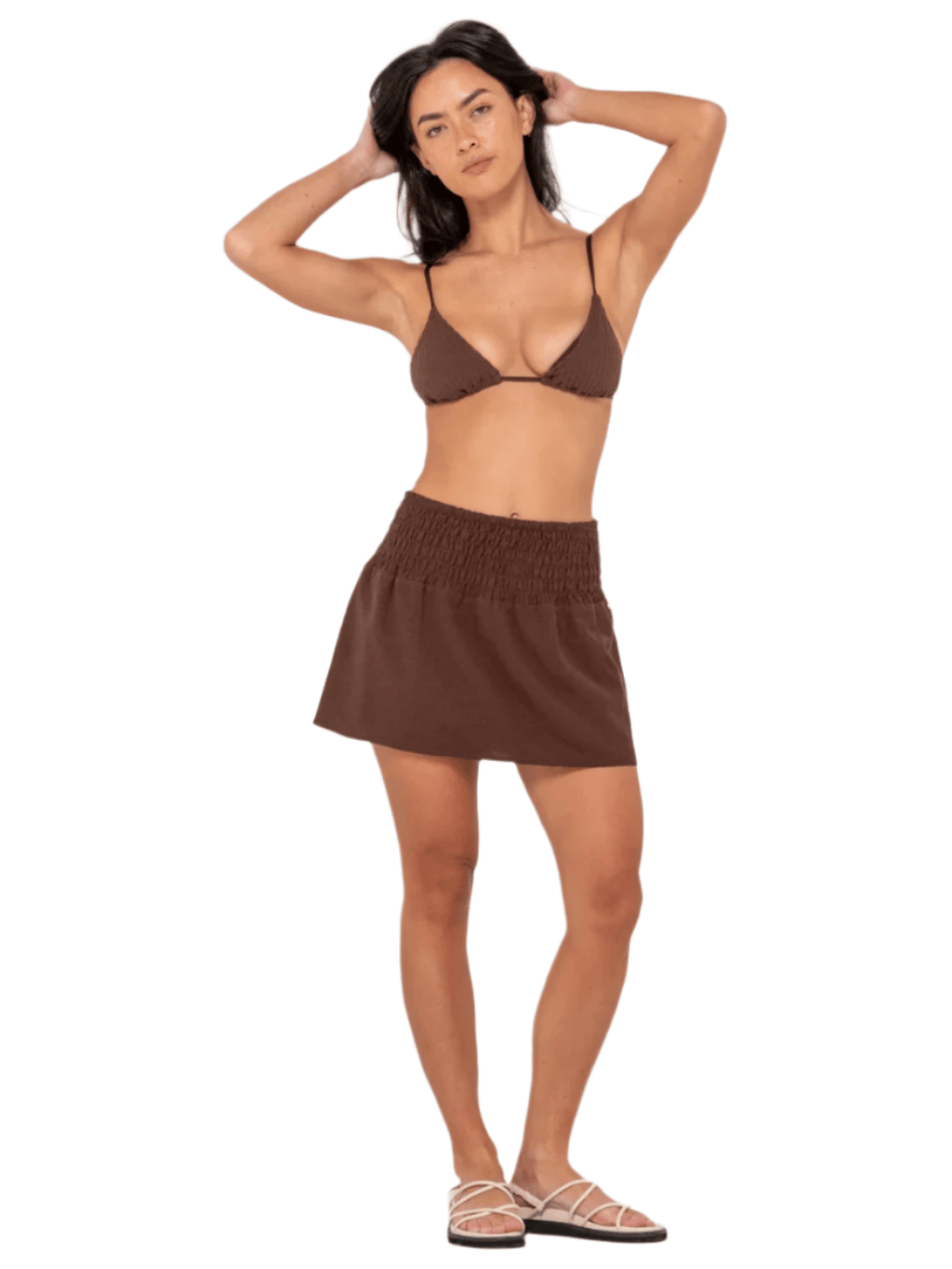 Rusty - Palm Springs Shirred Mini Skirt - Velocity 21