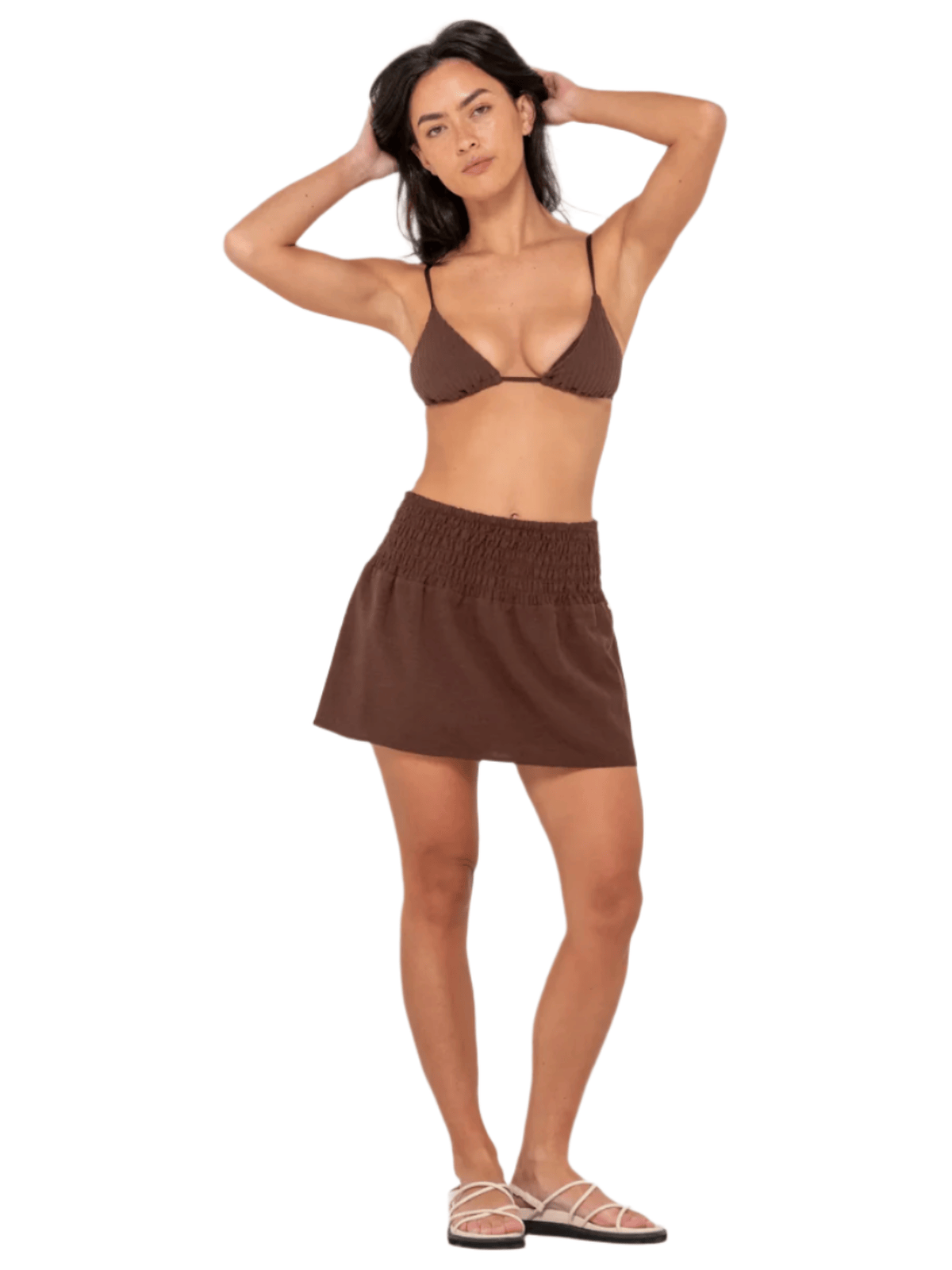 Rusty - Palm Springs Shirred Mini Skirt - Velocity 21