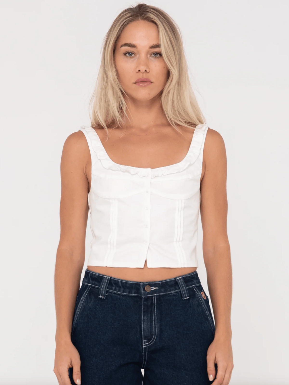 Rusty - Violeta Ruffle Neck Top - Velocity 21