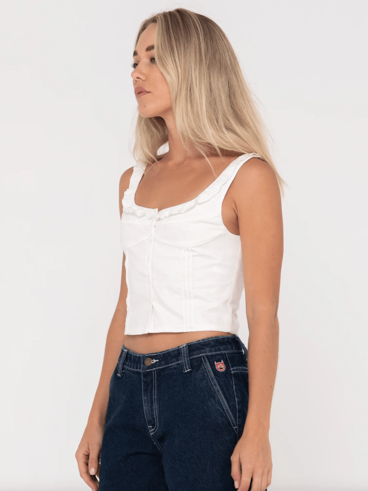 Rusty - Violeta Ruffle Neck Top - Velocity 21