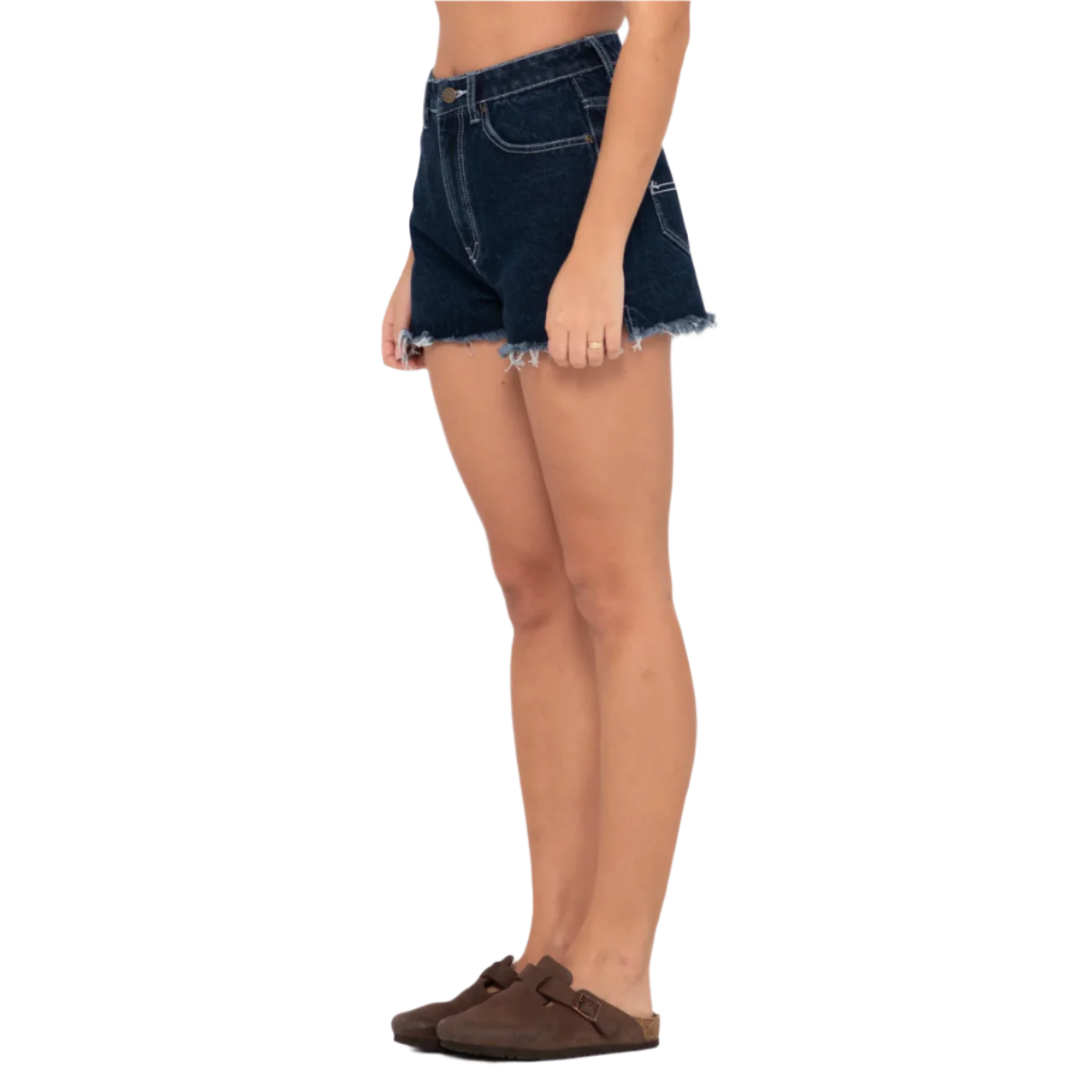 Rusty - Penny Kick Flare Denim Short - Deep Blue - Velocity 21
