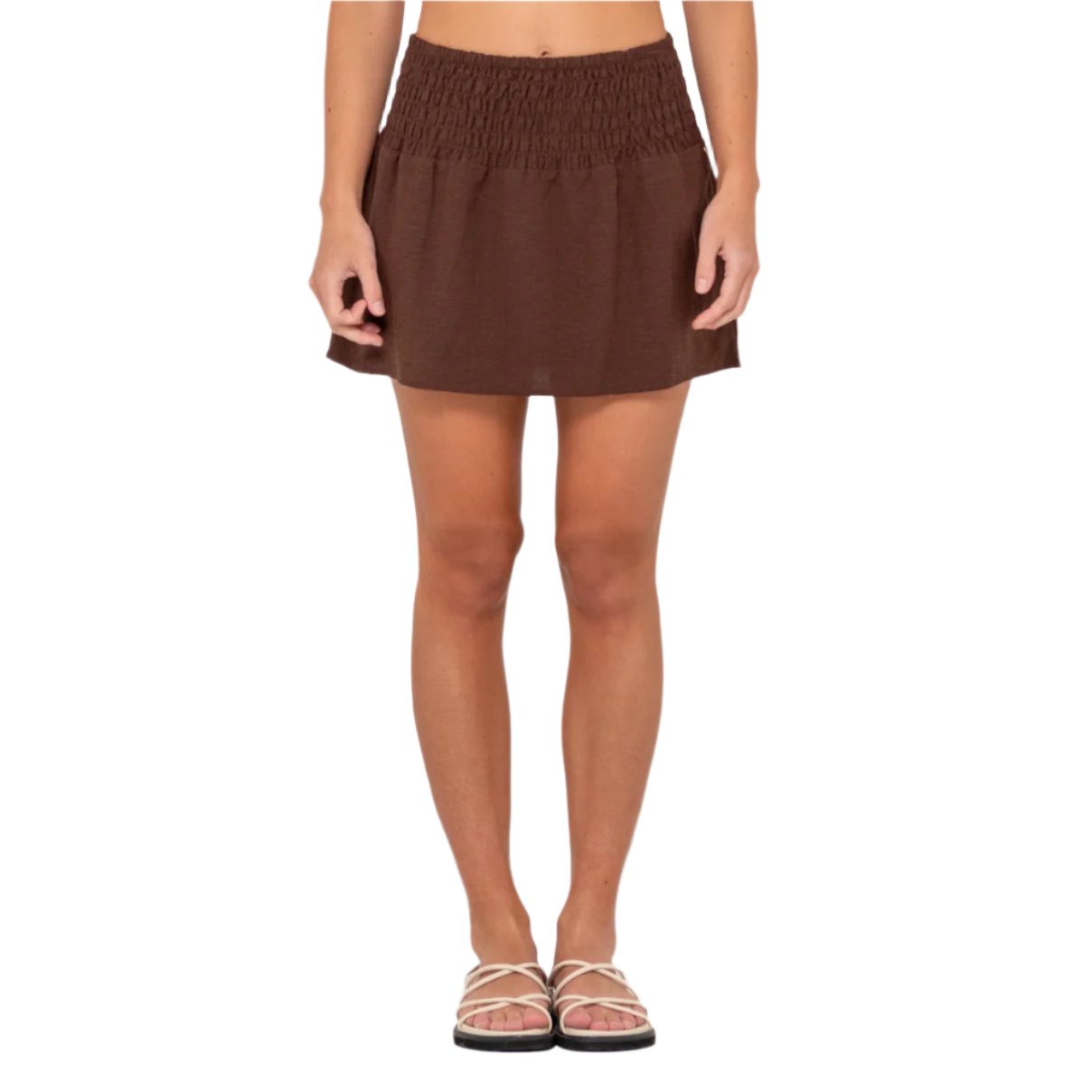Rusty - Palm Springs Shirred Mini Skirt - Velocity 21