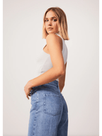 Afends - Iconic Rib High Neck Tank - Smoke - Velocity 21