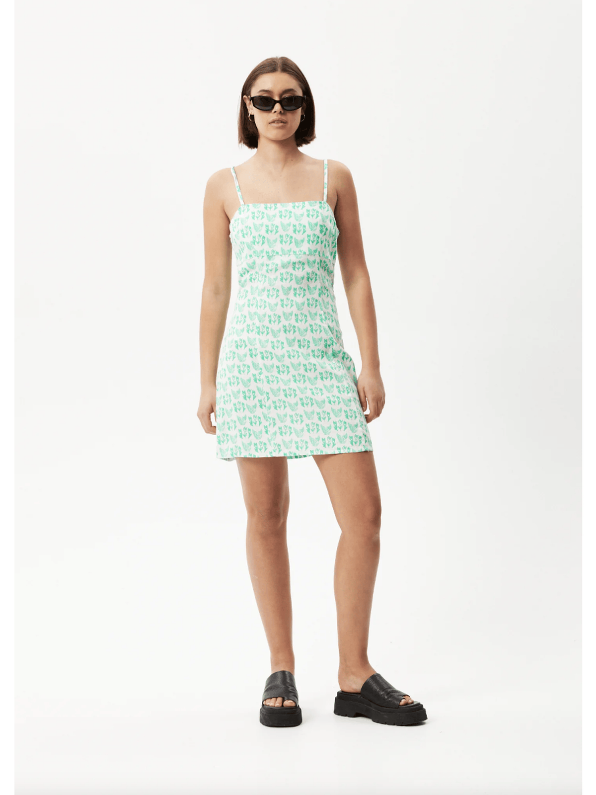 Afends - Swan Hemp Printed Mini Dress - Velocity 21