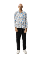 Afends - Waterfall Hemp Cuban LS Shirt - White - Velocity 21