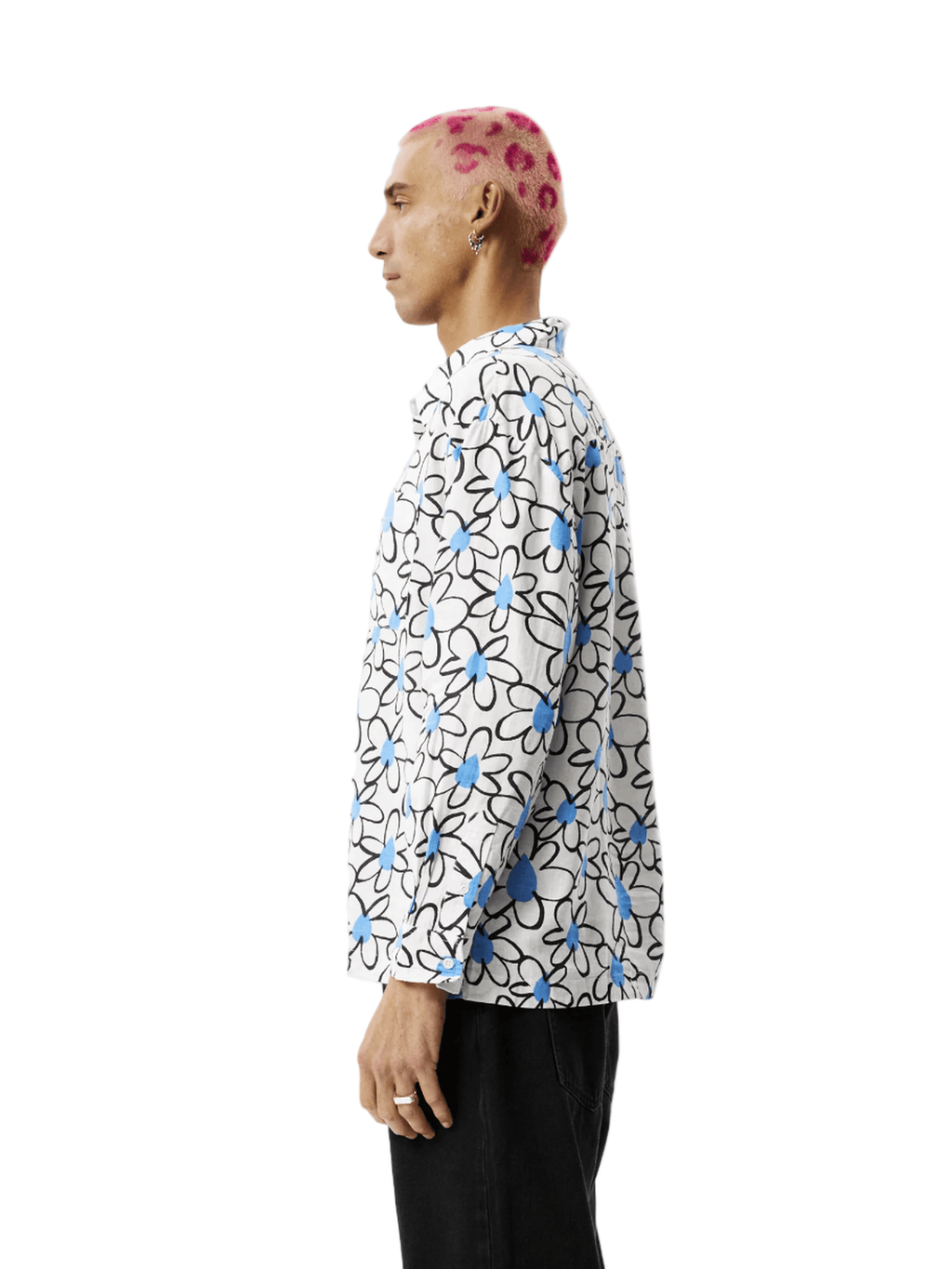 Afends - Waterfall Hemp Cuban LS Shirt - White - Velocity 21