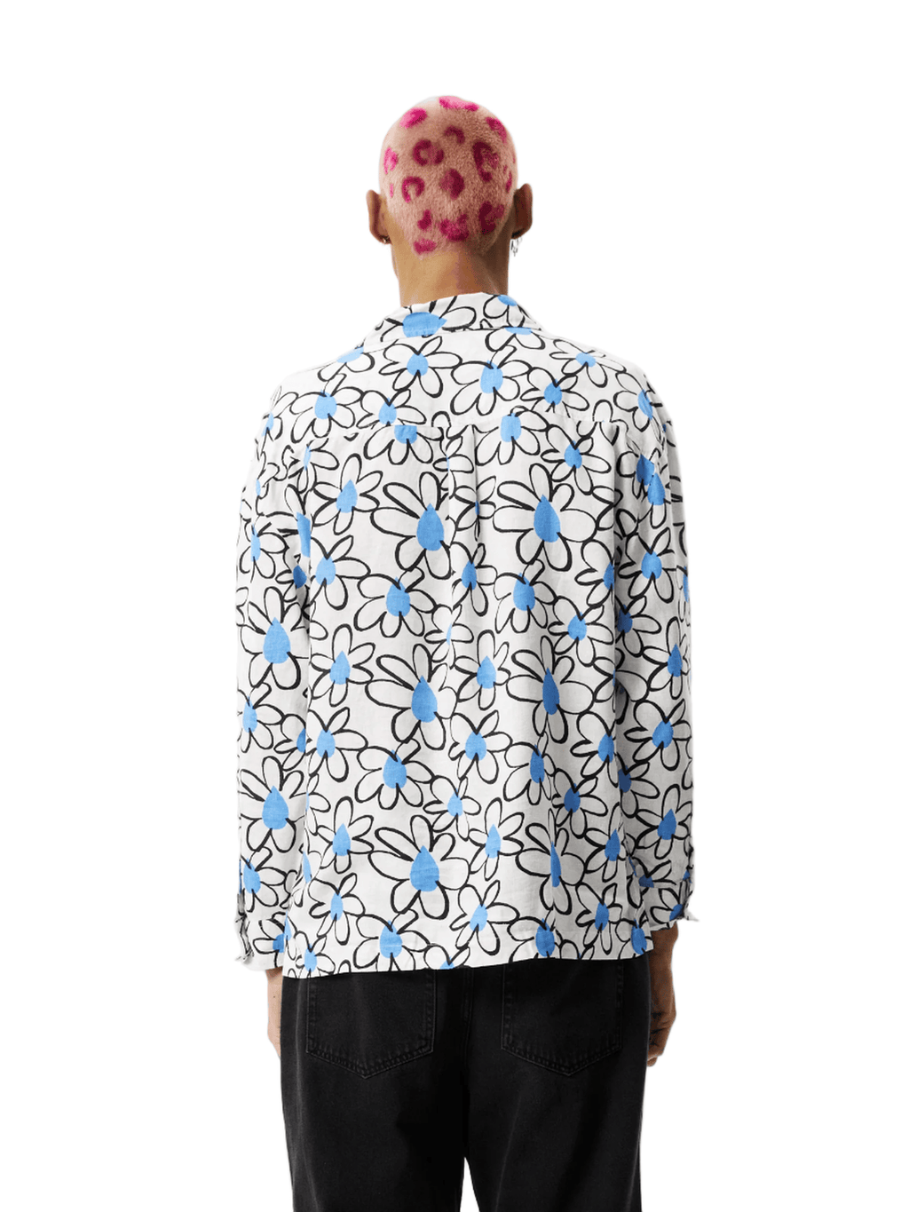 Afends - Waterfall Hemp Cuban LS Shirt - White - Velocity 21