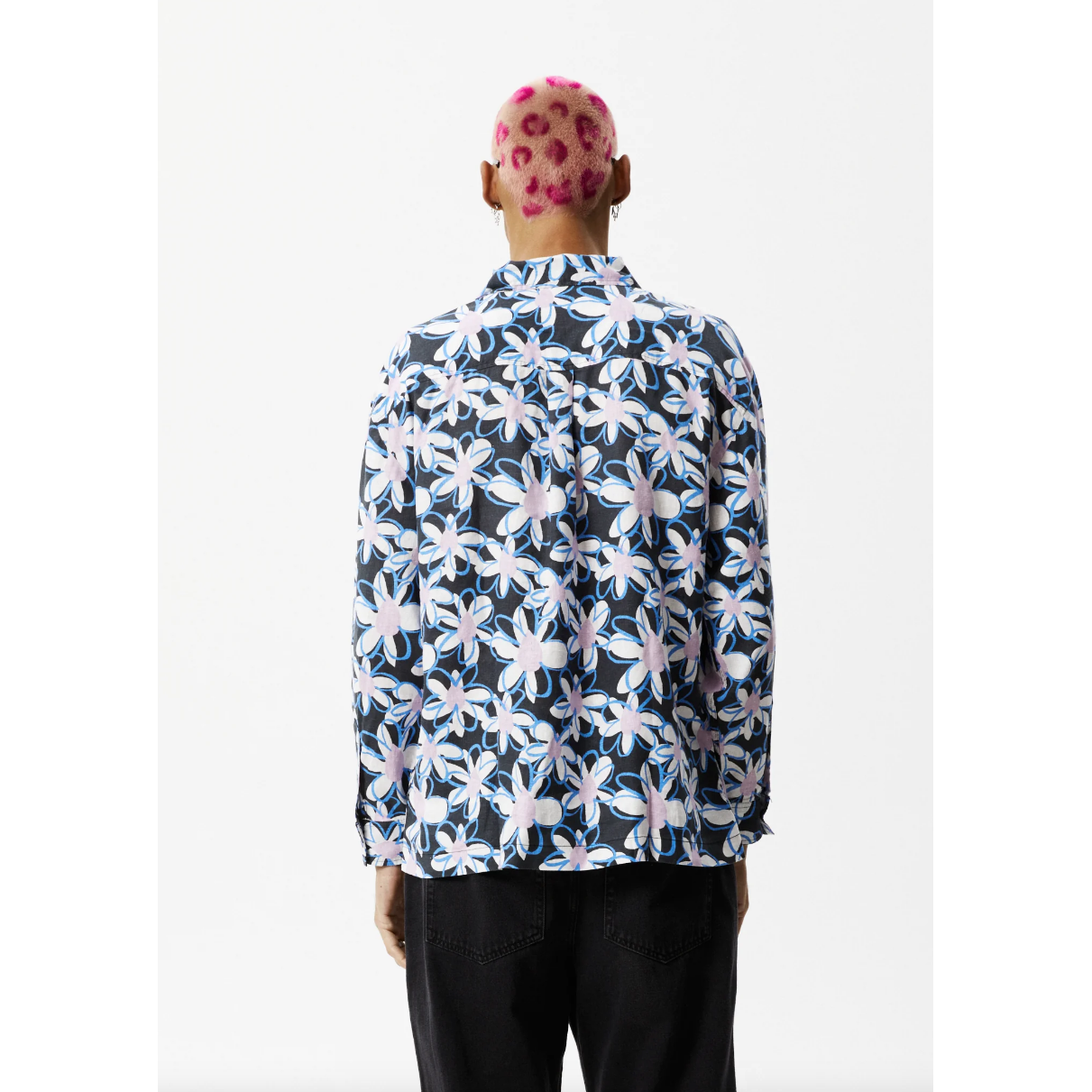 Afends - Waterfall Hemp Cuban LS Shirt - Stone Black - Velocity 21
