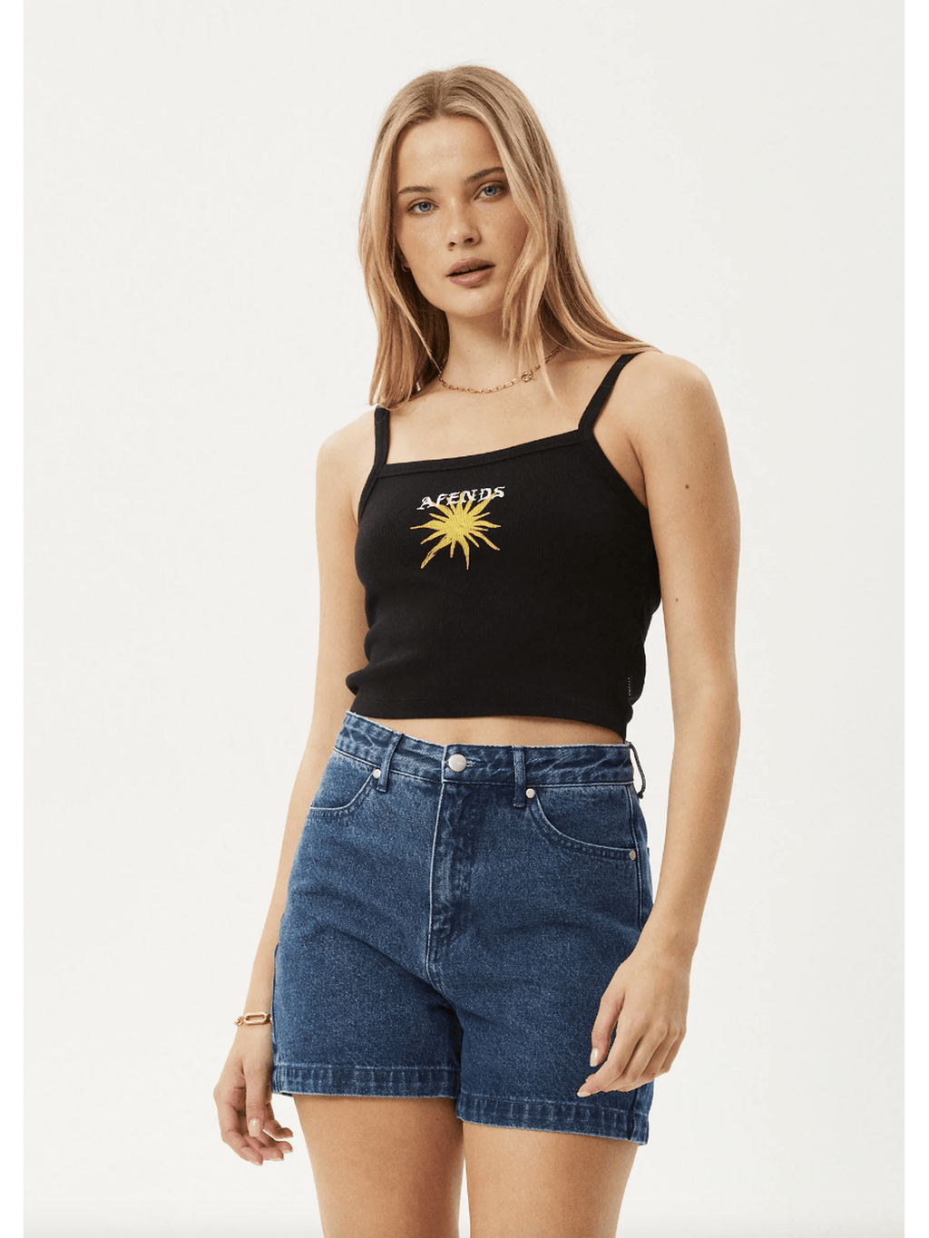 Afends - Sky High Recycled Rib Singlet - Velocity 21