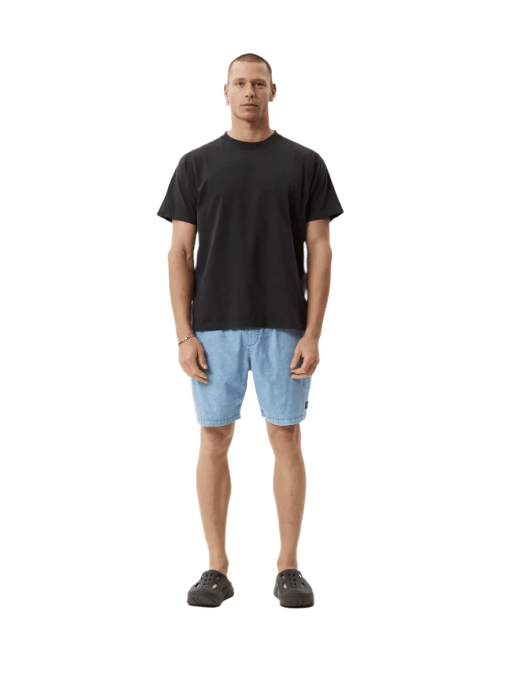 Afends - The Dopamine Organic Swim Short 18" - Blue Acid Wash - Velocity 21