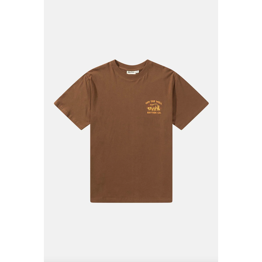 Rhythm - Worn Path SS Tee - Chocolate - Velocity 21