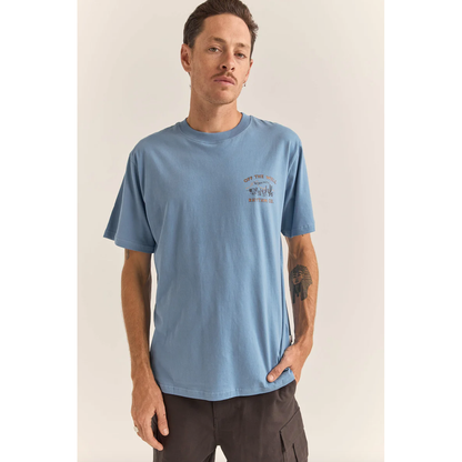 Rhythm - Worn Path SS Tee - Sea Blue - Velocity 21