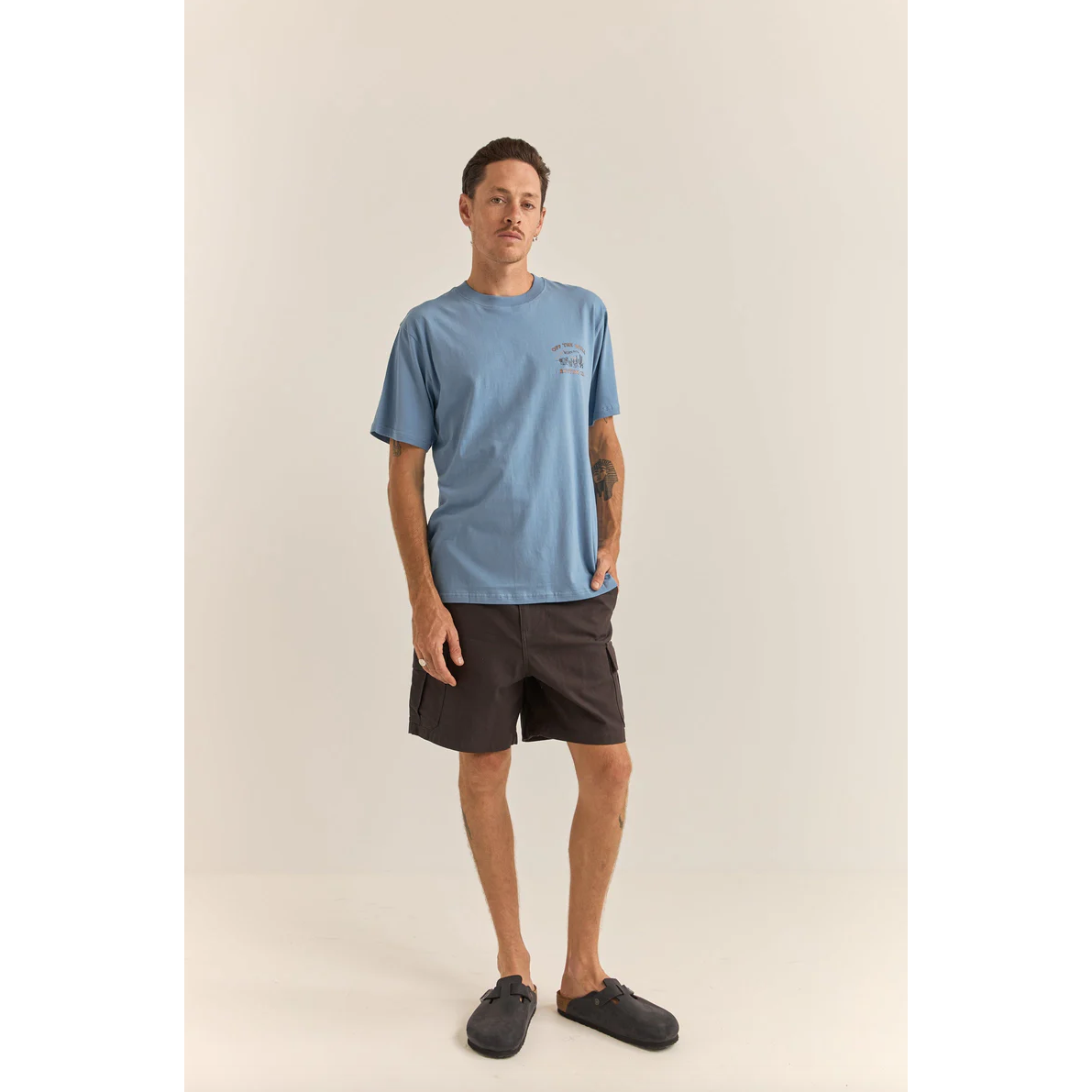 Rhythm - Worn Path SS Tee - Sea Blue - Velocity 21