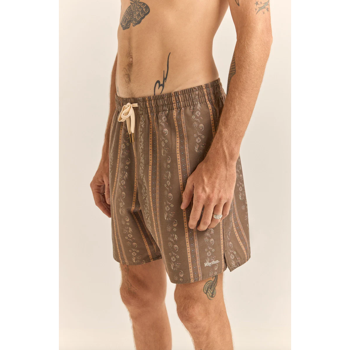Rhythm - Paisley Stripe Beach Short - Velocity 21