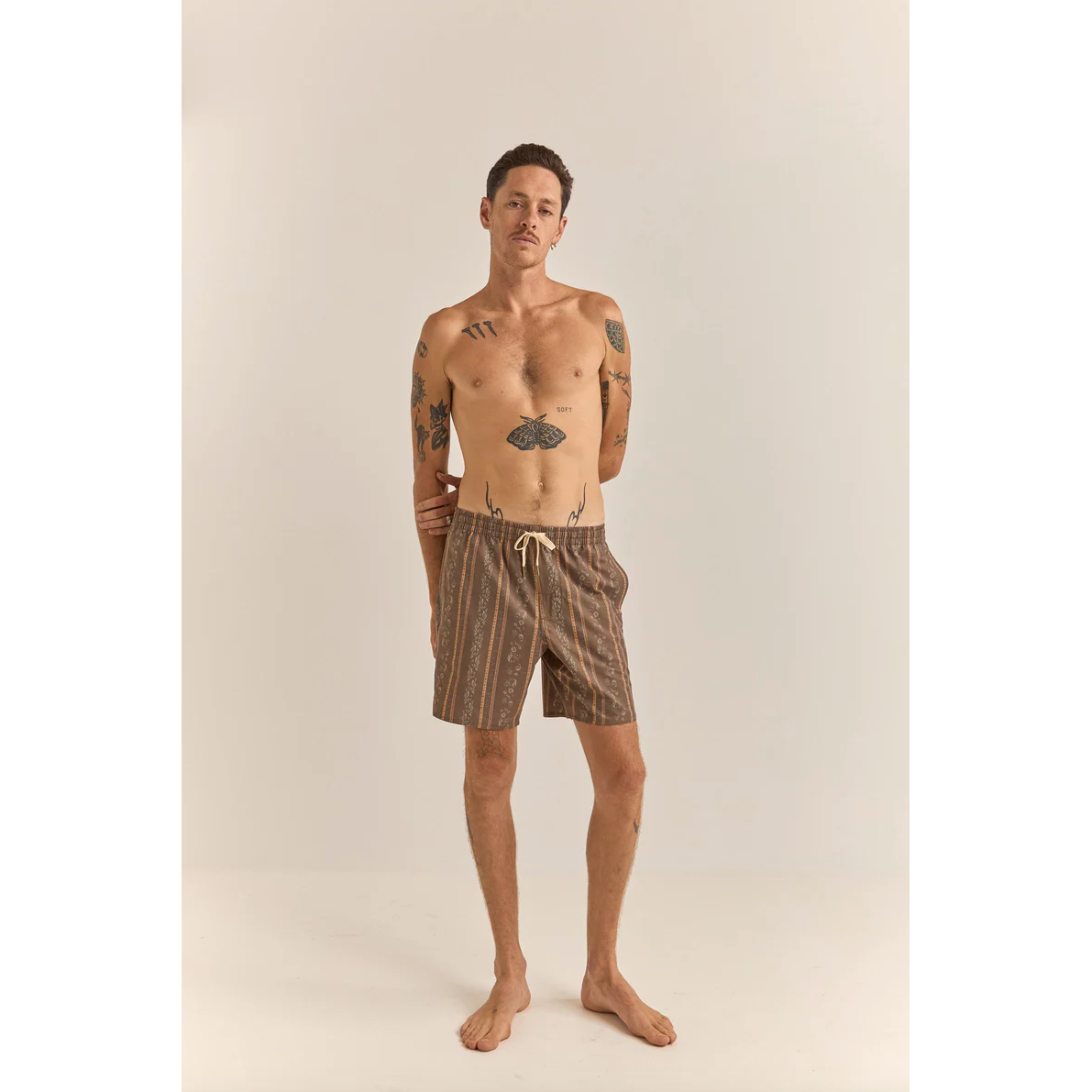 Rhythm - Paisley Stripe Beach Short - Velocity 21