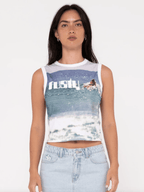 Rusty - All Ova Slim Fit Sleeveless Skimmer Tank - Velocity 21