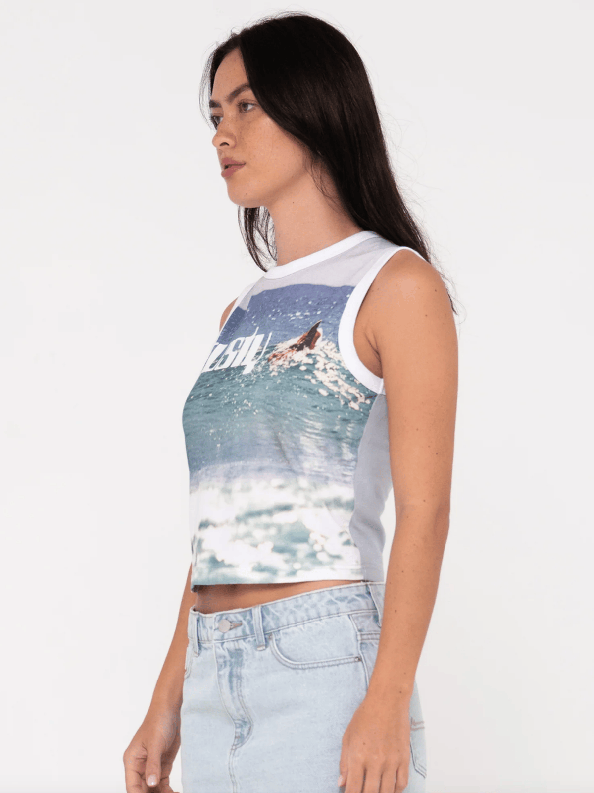 Rusty - All Ova Slim Fit Sleeveless Skimmer Tank - Velocity 21