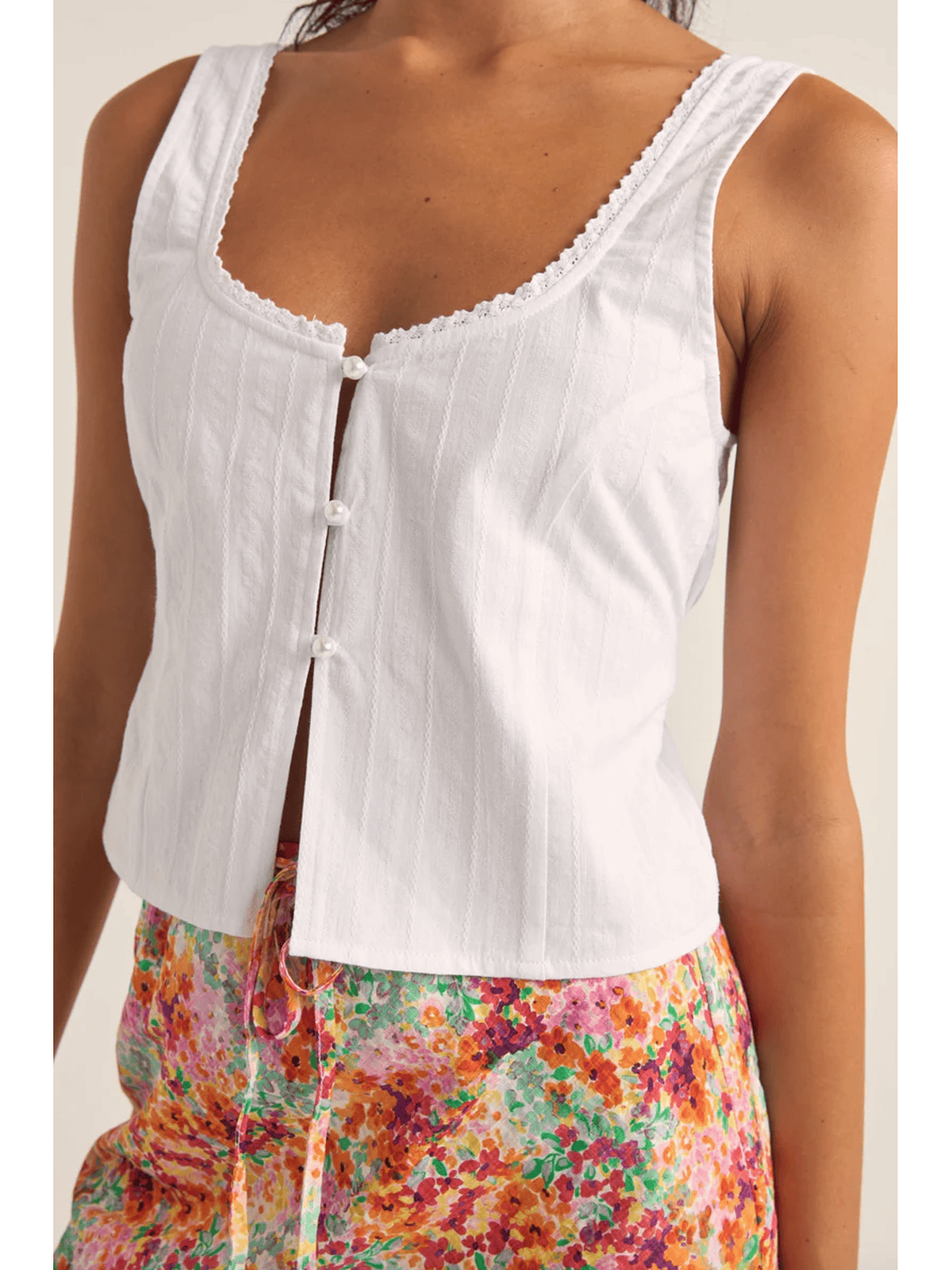 Rhythm - Brighton Button Front Top - Velocity 21