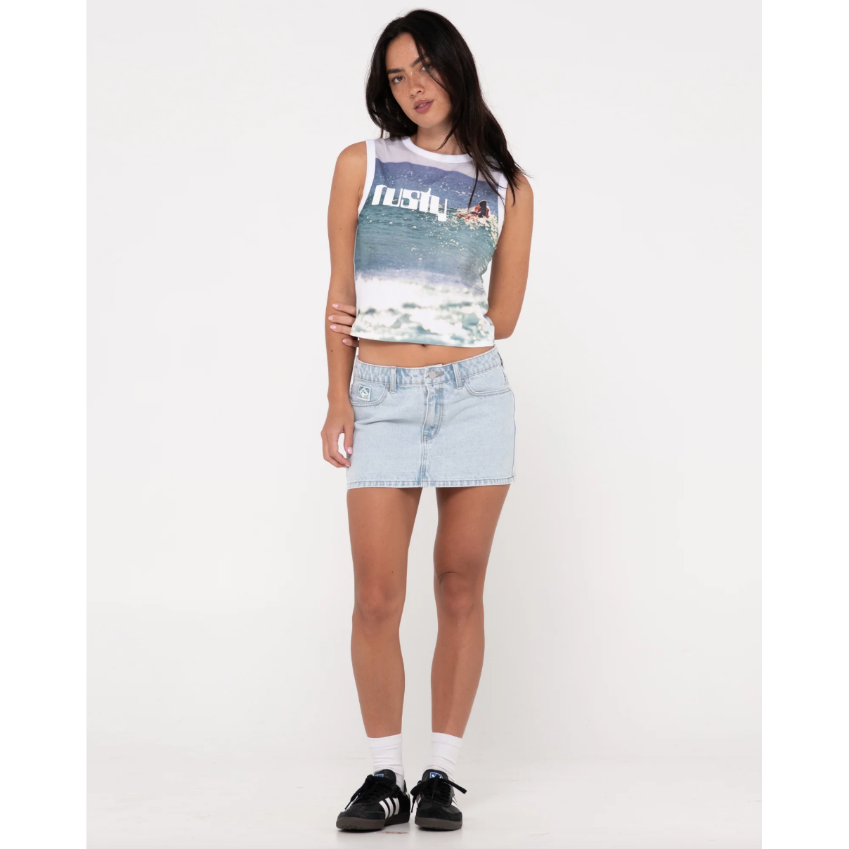 Rusty - All Ova Slim Fit Sleeveless Skimmer Tank - Velocity 21