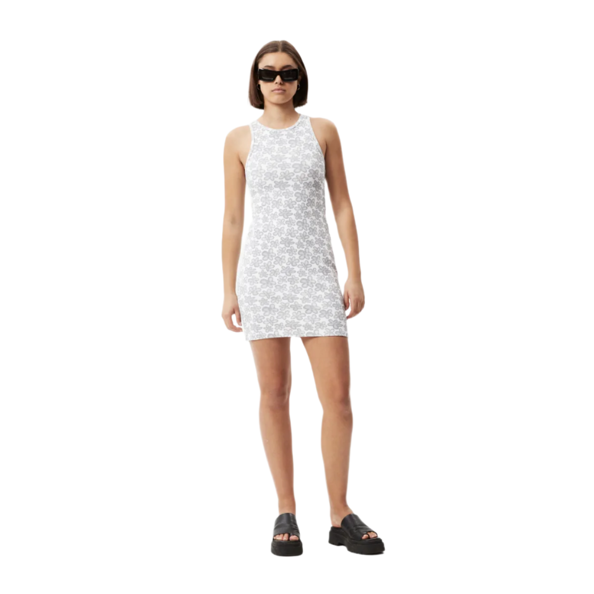 Afends - Digital Daisy Recycled Ribbed Dress - Velocity 21