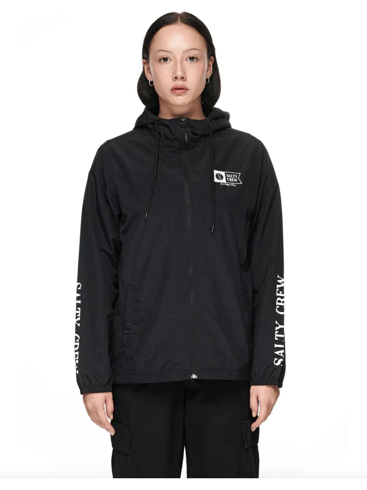 Salty Crew - Alpha Windbreaker - Black - Velocity 21