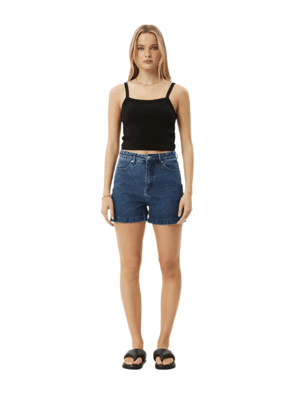Afends - Seventy Threes Hemp Denim High Waisted Shorts - Velocity 21